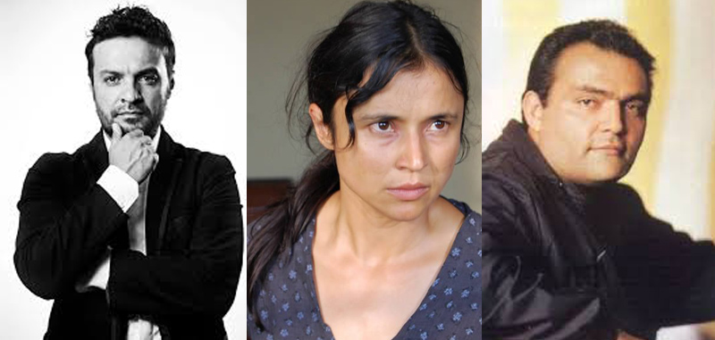 Julián Román, Fabiana Medina, y Enrique Carriazo